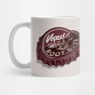 Vintage Vega Vic's Root Beer Bent Soda Bottlecap Mug